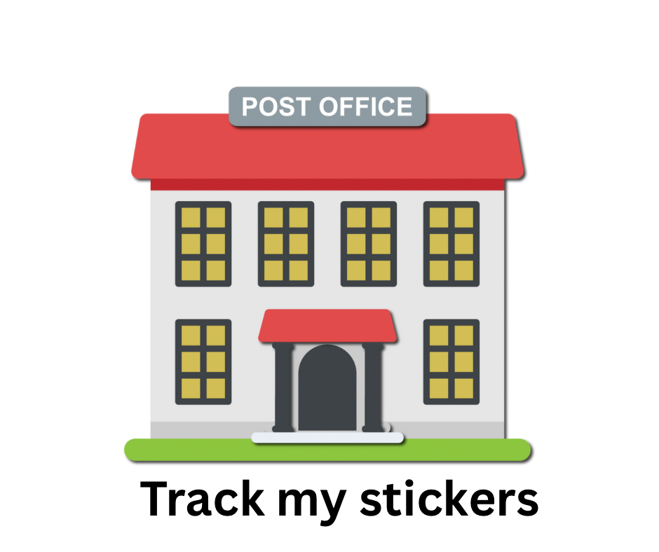 Sticker tracked shipping