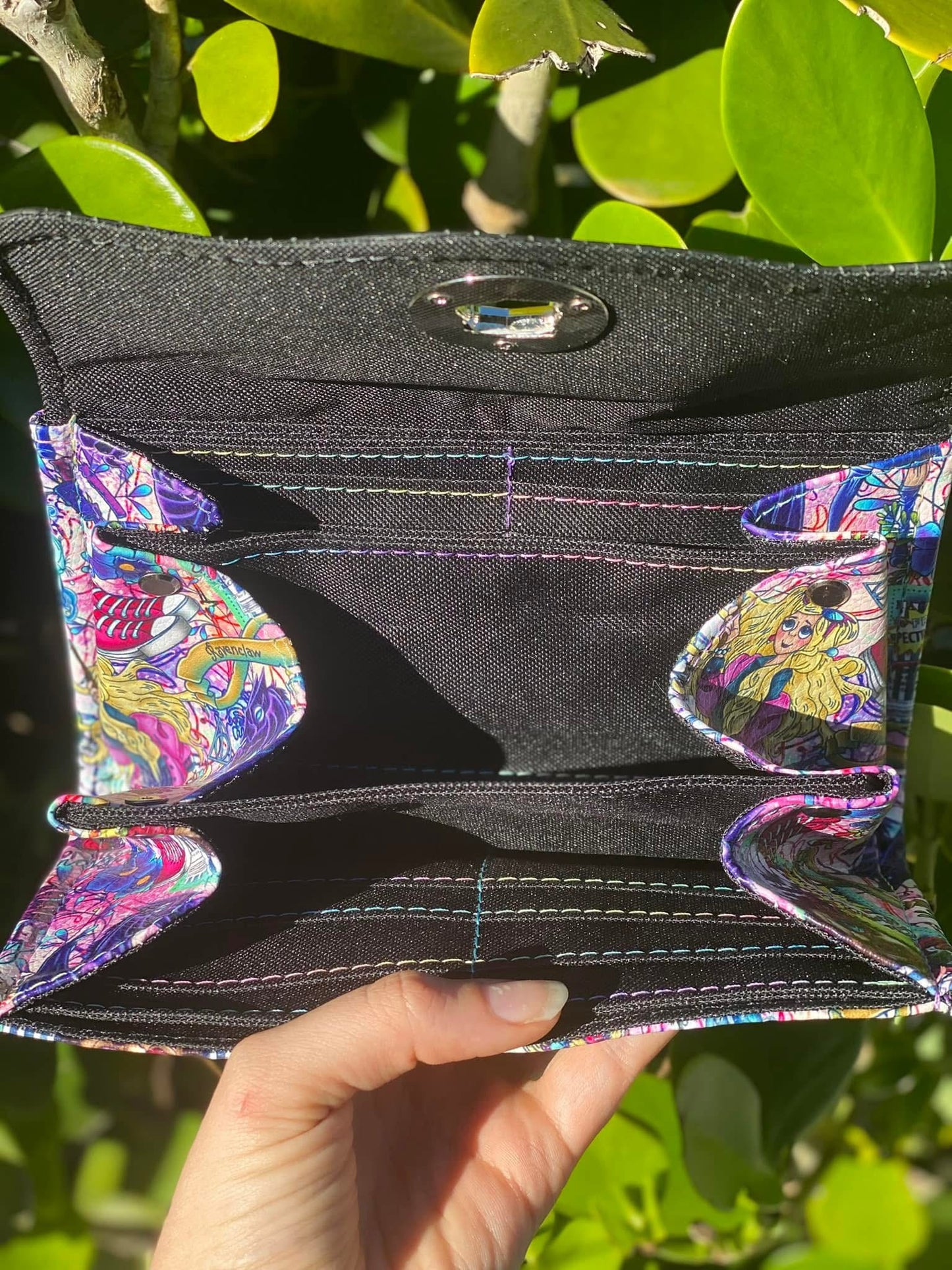 Quirky Newspaper Necessary Clutch Wallet