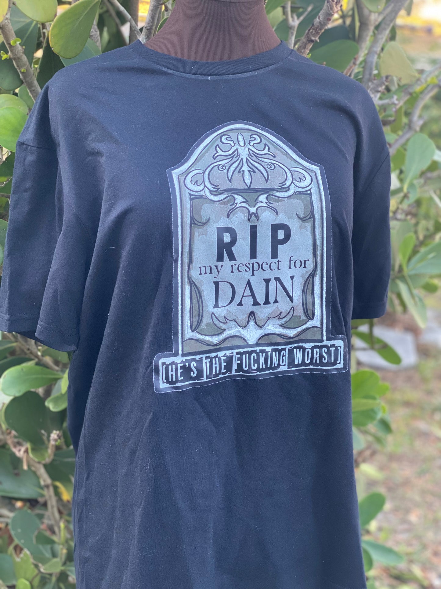 RIP Dain t-shirt. Size Large