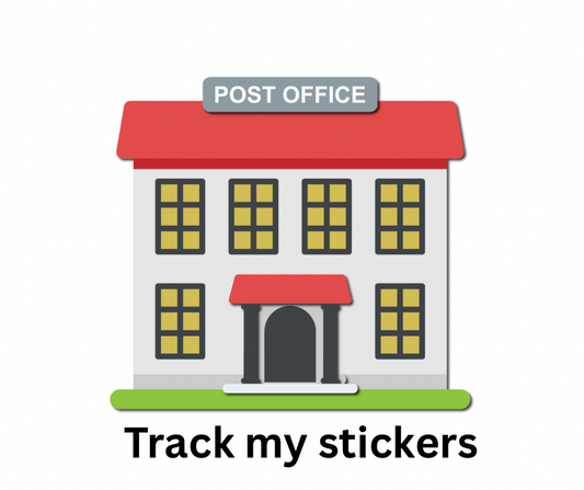 Sticker tracked shipping