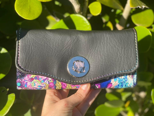 Quirky Newspaper Necessary Clutch Wallet