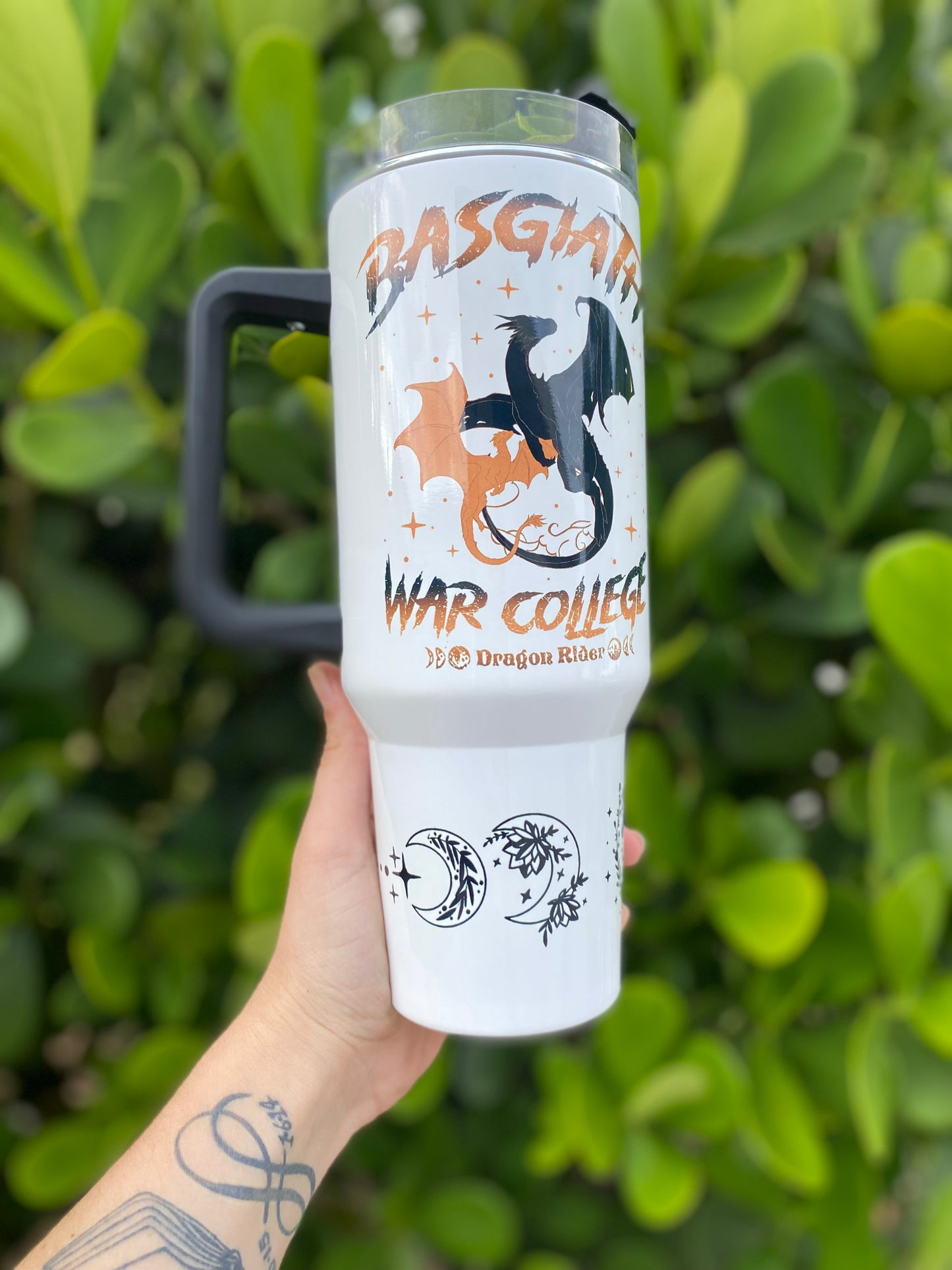 40oz “Basgiath War College” Officially Licensed quencher handled tumbler