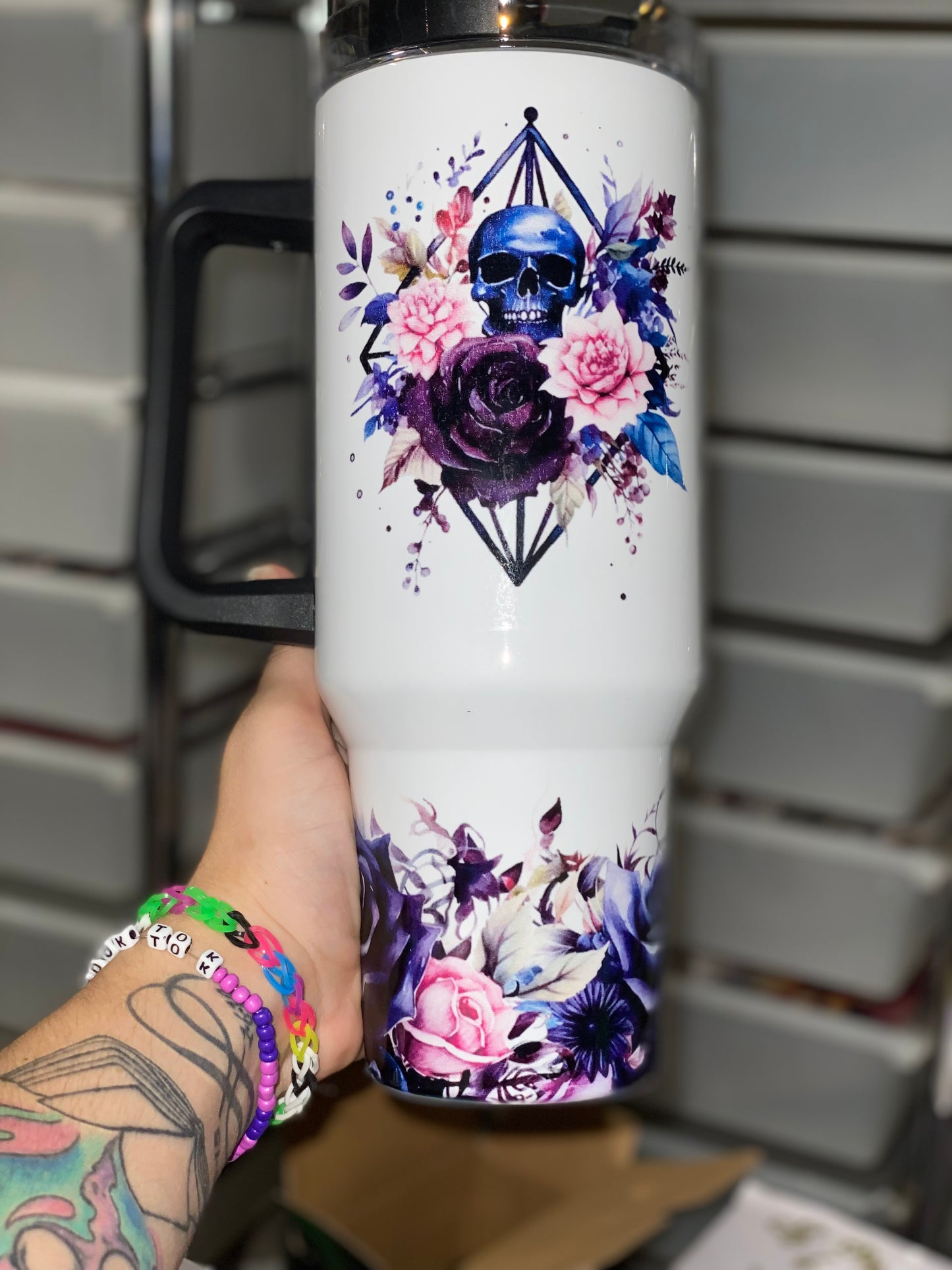 40oz “FAFO” quencher handled tumbler