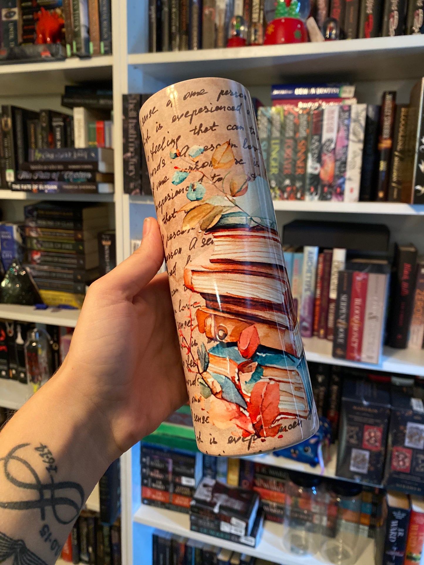 20oz “booktrovert” tumbler